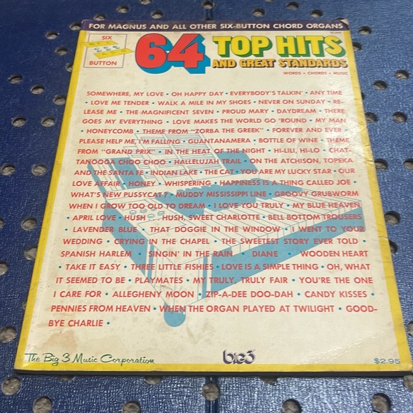 Vintage 64 top hits chord organ music - Picture 2 of 5